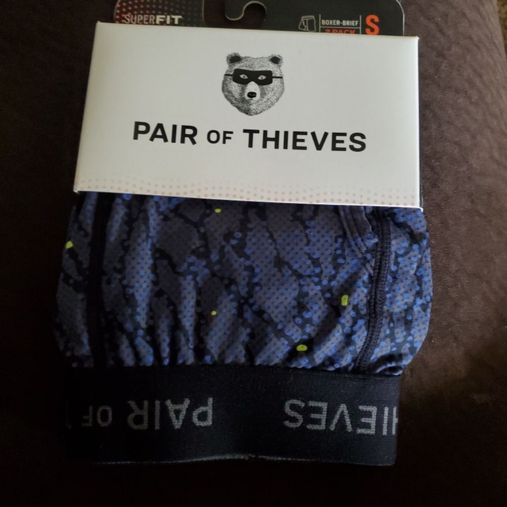 Pair of Thieves Men's Camo Blue Boxer Briefs